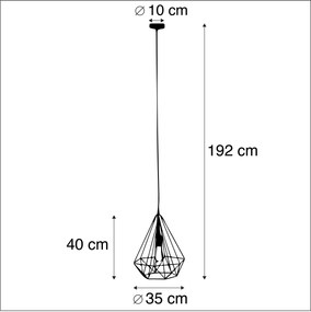 LED Candeeiro suspenso industrial dourado lâmpada-WiFi ST64 - CARCASS Design,Moderno