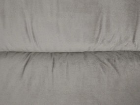 Poltrona reclinável em veludo cinzento EGERSUND Beliani