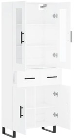 Armário alto 69,5x34x180 cm derivados de madeira branco