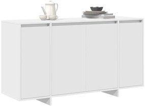 Buffet Branco Branco Madeira 135 x 41 x 75 cm Buffet Branco