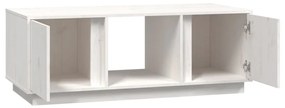 Mesa de centro 110x50x40 cm pinho maciço branco