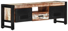 Móvel de TV 120x30x40 cm madeira recuperada maciça