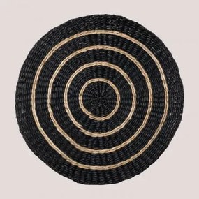 Salva-mesas Em Juta Khaa Preto - Sklum