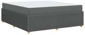 Estrutura da Cama Outros Cinzento escuro 180 x 200 cm tecido