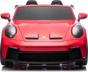 Carro elétrico para crianças Porsche 911 24V 4x4, 2 lugares, controlo remoto, entrada USB/AUX, motores de 200W, bateria de lítio, luzes LED licença OR