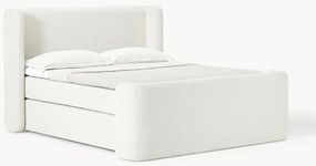 Cama Boxspring em bouclé Perla