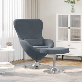 vidaXL Poltronas, Recliners &amp; Cadeiras-Camas 2 pcs Cinzento escuro