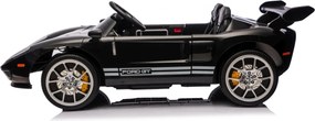 Carro elétrico para Crianças 24V 4x4 Ford GT Rodas Espuma EVA, assento couro ecológico Preto