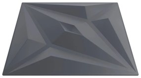 Painéis de parede 24 pcs 50x50 cm 6m² XPS estrela cinzento