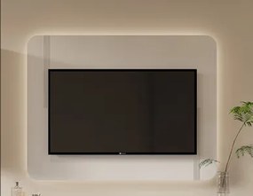Painel tv c/Led Madrid (170cm I Lacado I Personalizável)