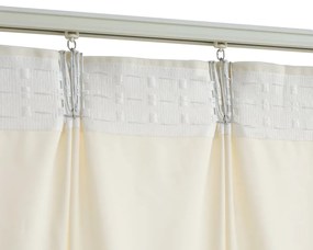 Cortinas blackout com ganchos 2 pcs 140x175 cm veludo cor creme