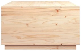 Mesa de centro 80x80x45 cm madeira de pinho maciça
