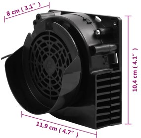 Cordão de luz com 66 LEDs e ventilador 660 cm