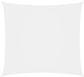 Para-sol estilo vela tecido oxford quadrado 4,5x4,5 m branco