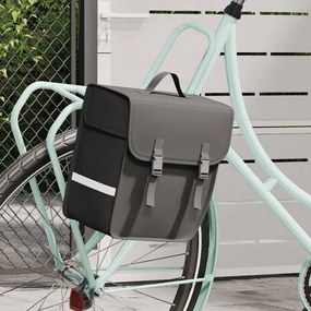 vidaXL Alforge para bicicleta impermeável 21 L preto