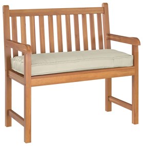 vidaXL Almofada de palete para banco Creme 100 x 40 x 8 cm