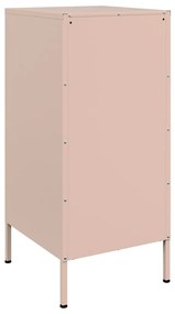 Aparadores 2 pcs 36x39x79 cm aço rosa