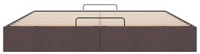 Estrutura de cama otomana sem colchão 160x200cm castanho-escuro