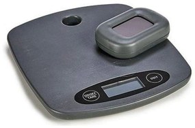 balança de cozinha Cinzento Aço (3 x 29 x 19 cm) Digital Temporizador