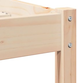 Cama vidaXL com Cabeceira 160x210 cm Madeira de Pinho
