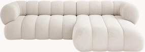 Sofá de canto em chenille Koge (5 lugares)