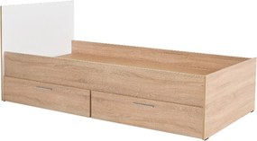 Estrutura de Cama com Gavetas "Prime" - 90x190 cm - Carvalho Sonoma e