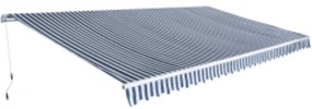Todo dobrável manual 600 cm azul e branco