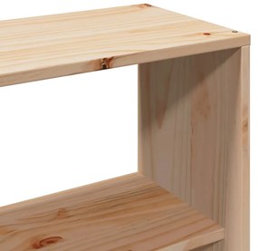 Cama com estante sem colchão 120x190 cm pinho maciço
