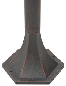Candeeiros de pé para jardim 6 pcs E27 110 cm alumínio bronze