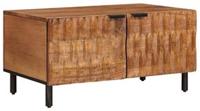 vidaXL Mesa de centro Castanho 80 x 50 x 40 cm Madeira de manga maciça