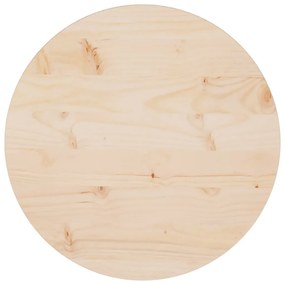 vidaXL Tampo de mesa pinho maciço Ø50x2,5 cm