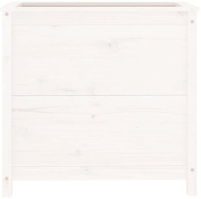 Vaso/floreira de jardim 82,5x40x78 cm pinho maciço branco