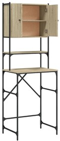 Armário sanita/máquina de lavar 68x48,5x194 cm carvalho sonoma