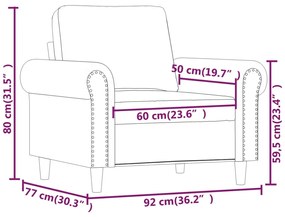 Poltrona 60 cm veludo rosa