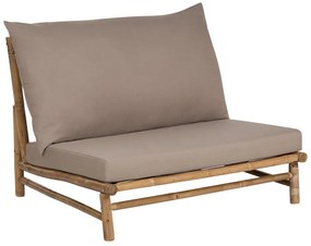 Cadeira em bambu claro e taupe TODI Beliani