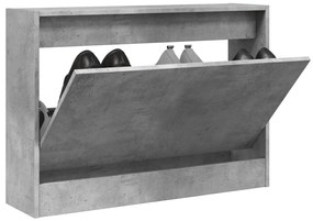 Sapateira 80x21x57 cm madeira processada cinzento cimento