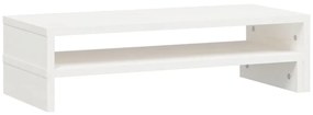 Suporte para monitor (52-101)x22x14 cm pinho maciço branco