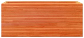 Vaso/floreira de jardim 110x40x45,5 pinho maciço castanho mel