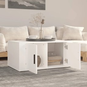 Mesa de centro 80x50x36 cm derivados de madeira branco