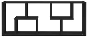 Estante de parede 36x16x90 cm derivados de madeira preto