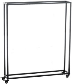Suporte para lenha Hetta 25 x 100 x 150 cm Preto