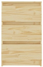Mesas de cabeceira 2 pcs 40x29,5x64 cm pinho maciço