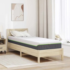 vidaXL Colchão Branco e Cinza 70 x 200 cm Tecido Jacquard