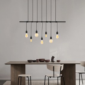 Candeeiro de Teto Salkım – Preto – 120 x 10 cm