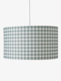 Oferta do IVA - Abajur de teto vichy azul claro quadrados