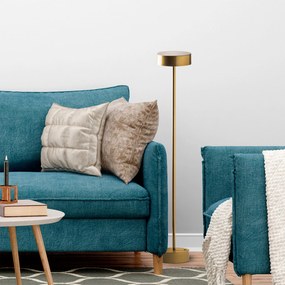 Candeeiro de Pé Keyf – Dourado – Diâmetro: 16 cm Altura: 111 cm