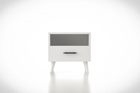 Mesa de Cabeceira Lavinia – Branco – 45x47x35 cm