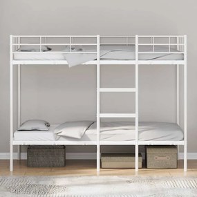 Beliche sem colchão 100x190 cm aço branco