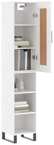 Armário alto 34,5x34x180 cm madeira processada branco