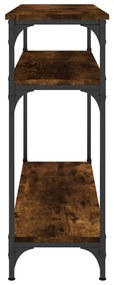 Mesa consola 100x29x75 cm derivados de madeira carvalho fumado